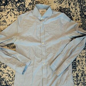 Men’s Charles Tyrwhitt 15/34 Slim Fit Dress Shirt - extreme spread collar